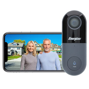 Energizer Smart Video Doorbell w/ Wireless Chime, 1080p, Video Streaming, Cloud Based Storage